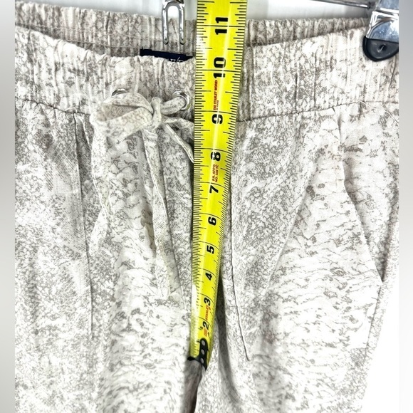Beau Dawson Linen Blend Wide Leg Pants Womens S Snake Print Lagenlook Beachy - Picture 7 of 9